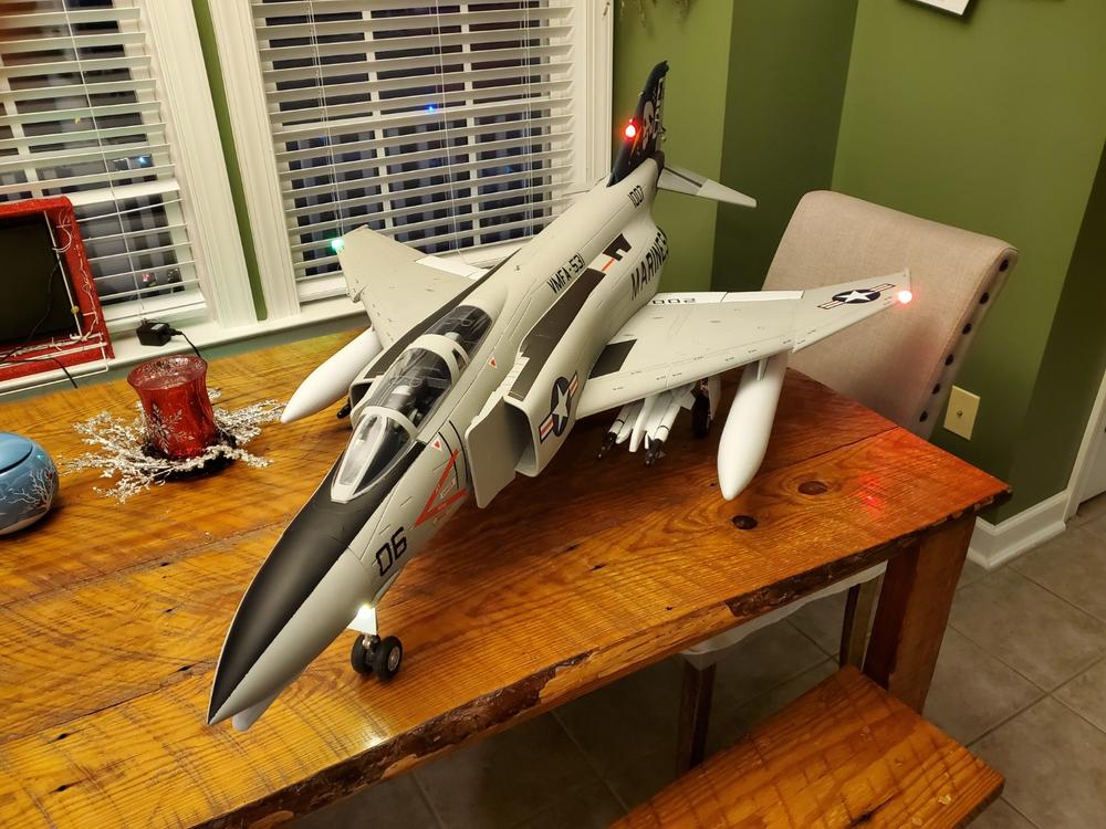 Freewing 90mm EDF F4 Phantom II Missiles & Pylons Ghost Grey