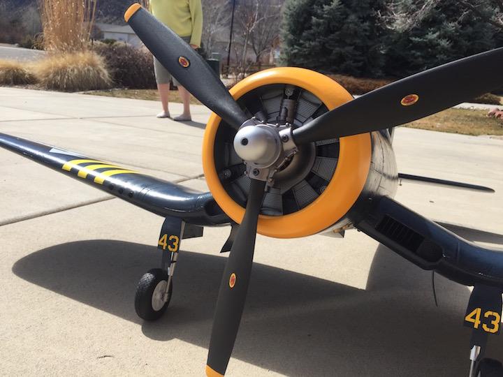 FlightLine 1600mm F4U-1A/D Corsair Spinner - Customer Photo From Michael R.