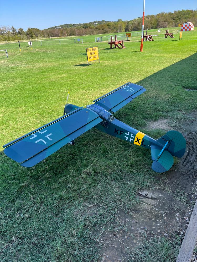 Black Horse Fieseler Fi156C Storch 2850mm (112.2") Wingspan - ARF - Customer Photo From Paul H Lange