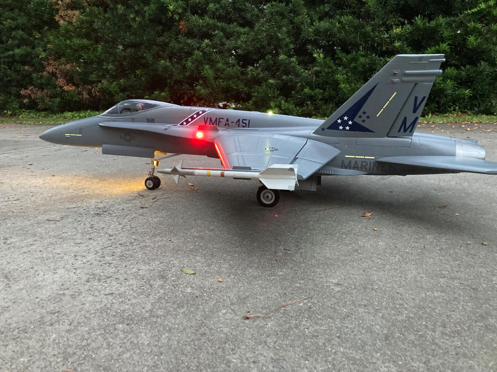 Freewing 90mm EDF F/A-18C Hornet Fuselage - Base Gray - Customer Photo From Michael Covington