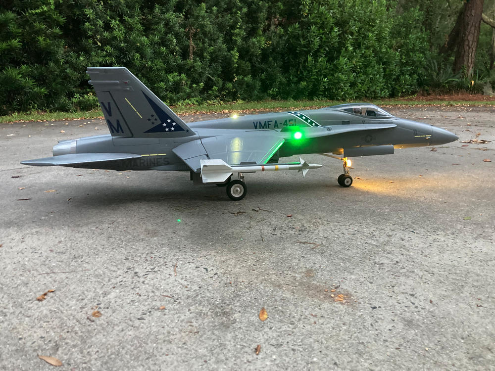Freewing 90mm EDF F/A-18C Hornet Fuselage - Base Gray - Customer Photo From Michael Covington