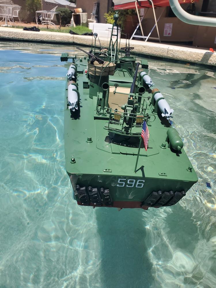 Bancroft PT-596 1/24 Scale 1030mm (40") US Navy Patrol Boat - RTR - Customer Photo From Brandon Moon
