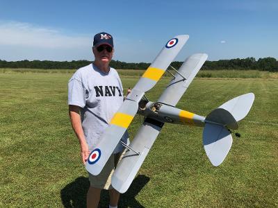 Nexa DH.82 Tiger Moth Royal Navy Silver 1400mm (55") Wingspan - ARF - Customer Photo From Ron Upton