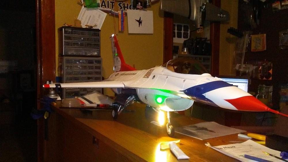 Freewing F-16C Falcon Super Scale Thunderbirds 90mm EDF Jet - ARF PLUS - Customer Photo From Michael H.