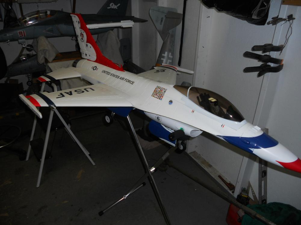Freewing F-16C Falcon Super Scale Thunderbirds 90mm EDF Jet - ARF PLUS - Customer Photo From Darryl Lee