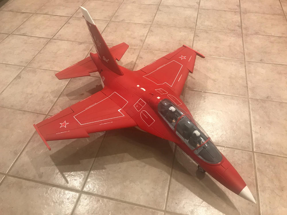 Freewing Yak-130 Red 70mm EDF Jet - ARF PLUS - Customer Photo From Donald Top