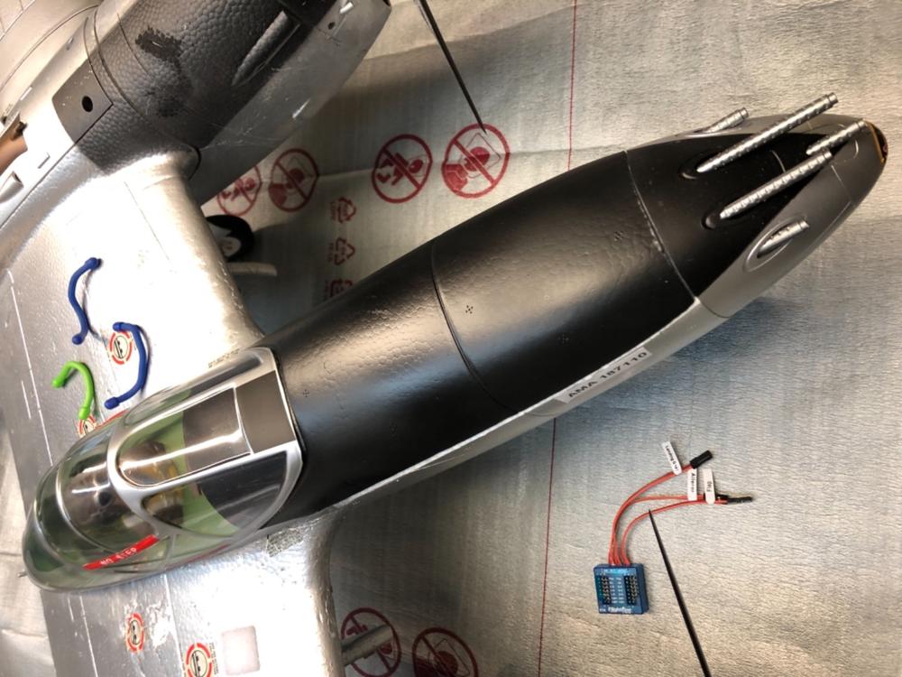 FlightLine 1600mm P-38L Middle Fuselage - Silver - Customer Photo From Donald p.