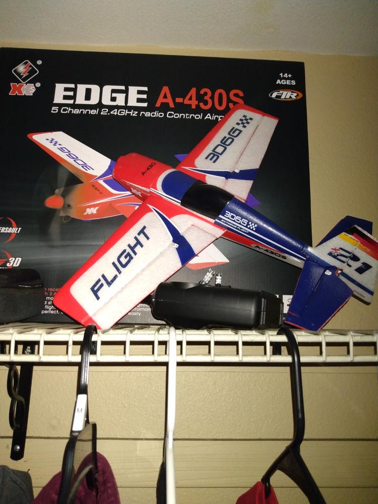 XK Edge A-430 with Gyro 430mm (17") Wingspan - RTF - Customer Photo From Jason Stewart