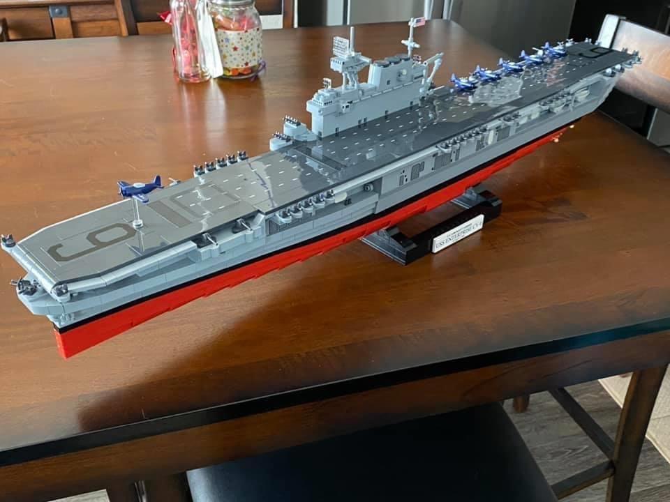 COBI USS Enterprise Aircraft Carrier 1:300 Scale Building Block Set - Customer Photo From Katherine Price