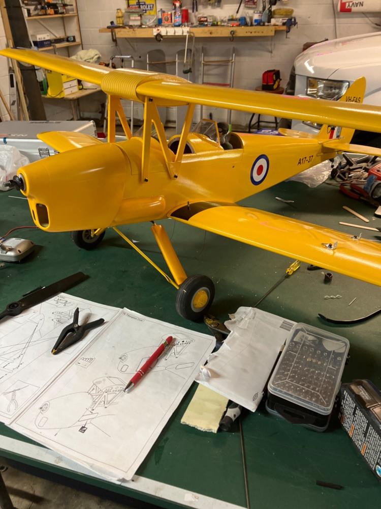 Nexa DH.82 Tiger Moth Yellow 1400mm (55") Wingspan - ARF - Customer Photo From Robert Wey