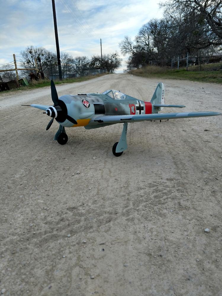 FlightLine FW-190 V2 1120mm (44") Wingspan - PNP - Customer Photo From Ethan S.