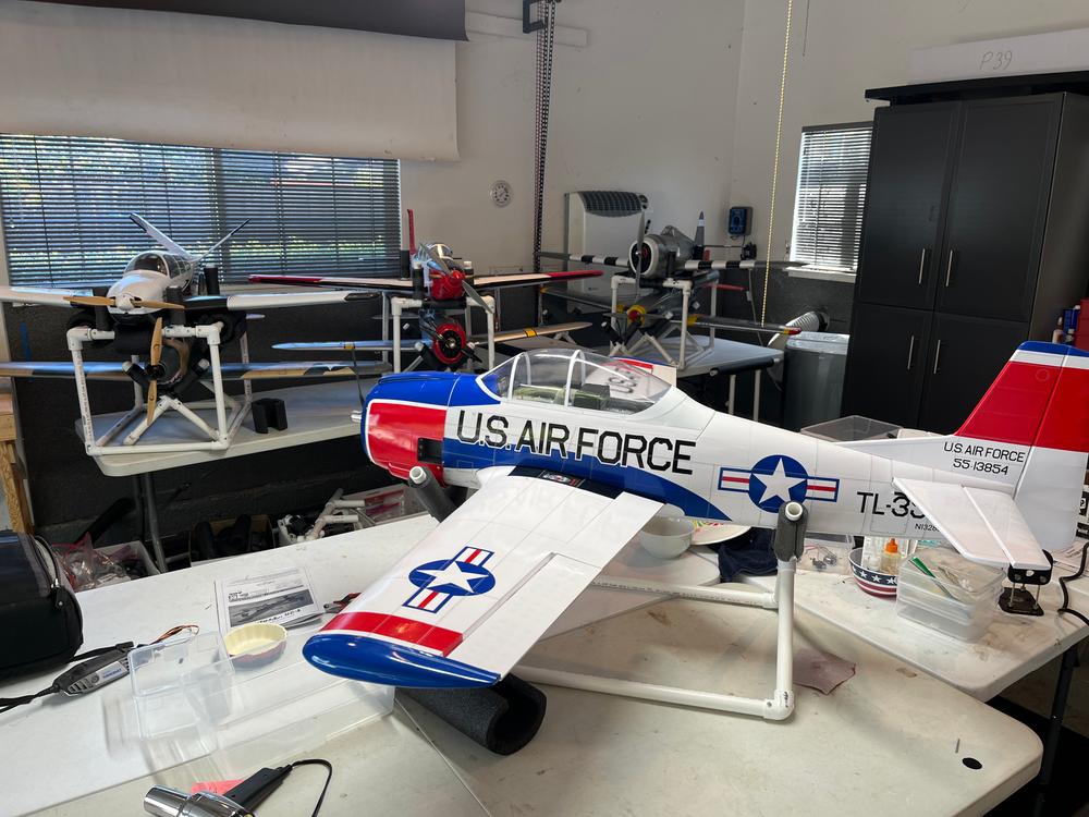 Nexa T-28 Trojan Red and White 1770mm (69") Wingspan - ARF - Customer Photo From Roger Minkow