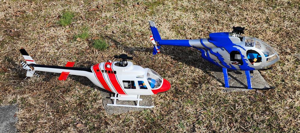 RotorScale Bell 206 Super Scale 470 Size GPS Stabilized Helicopter - RTF - Customer Photo From Ed
