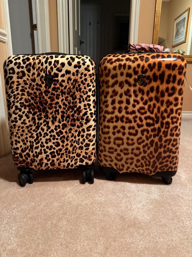 Heys America Brown Leopard Check-in Hardside 26 Spinner Luggage Heys America Brown Leopard Check-in Hardside 26 Spinner Luggage
