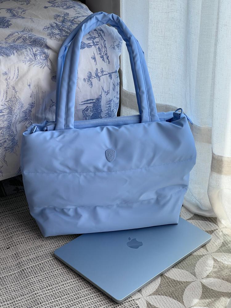 The Puffer Tote Bag - Light Blue | Puffer Tote Bag | Fashion The Puffer Tote Bag - Light Blue | Puffer Tote Bag | Fashion