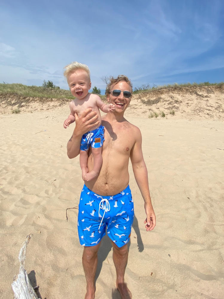 Bronte - Father/Son Hungry Seagull Board Shorts Combo - Customer Photo From Michelle Bailey