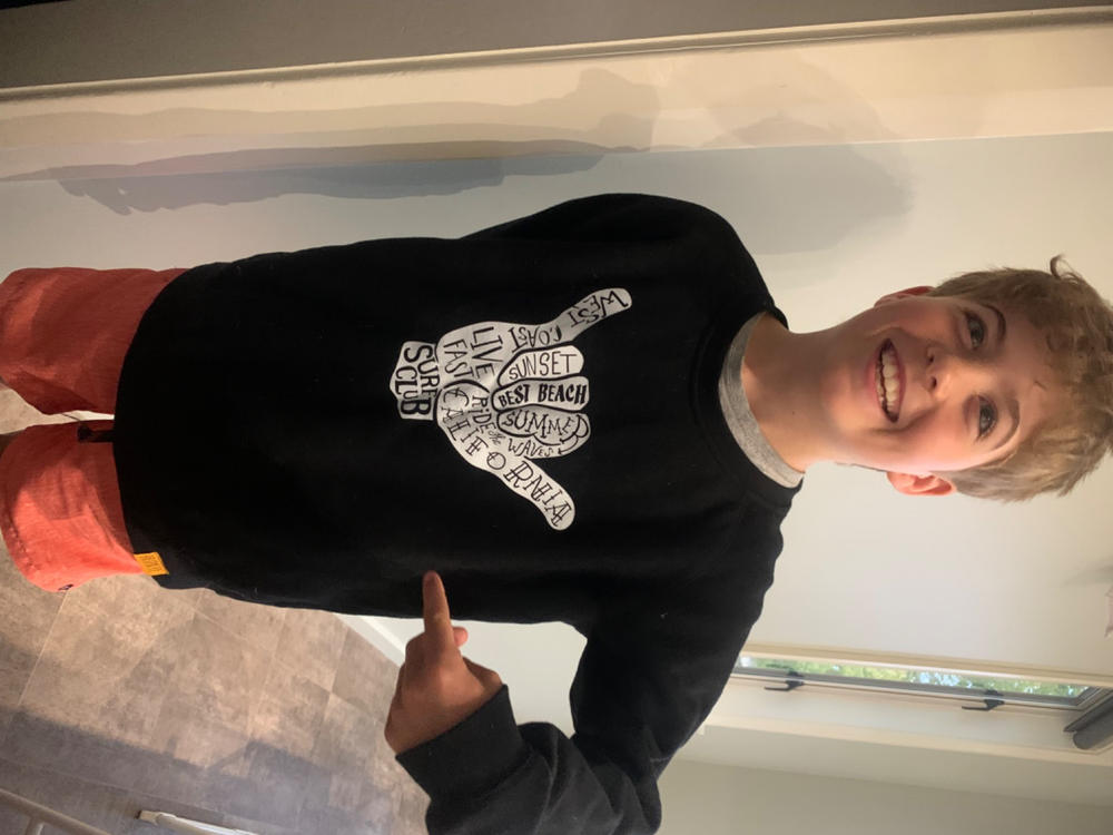 Kids Surf Crew Crew Neck - Customer Photo From Louise Studholme