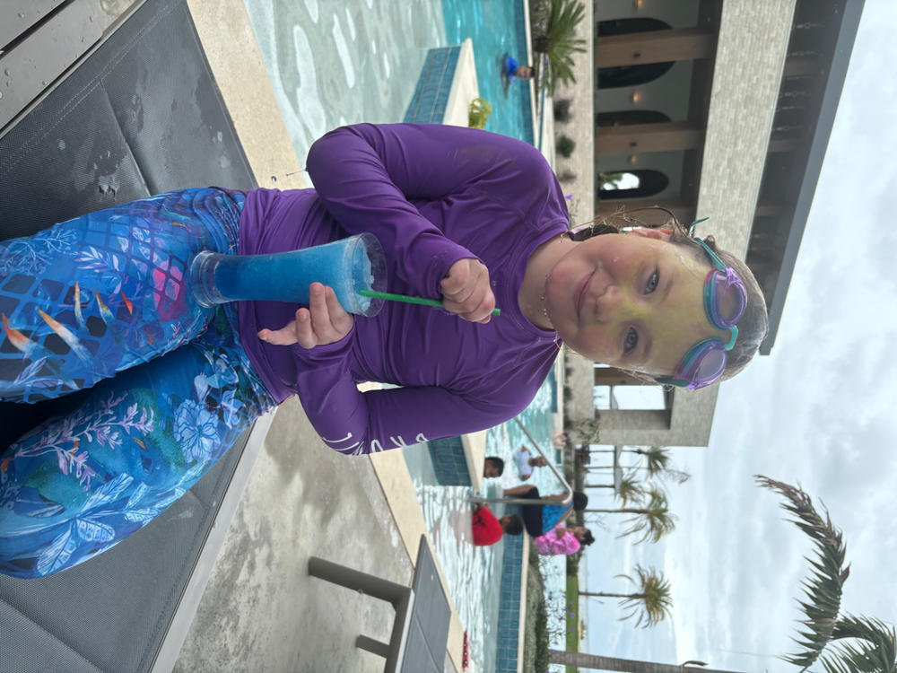 UPF50 Unisex Long Sleeve Rashie in Purple - Customer Photo From Zoe Cronin