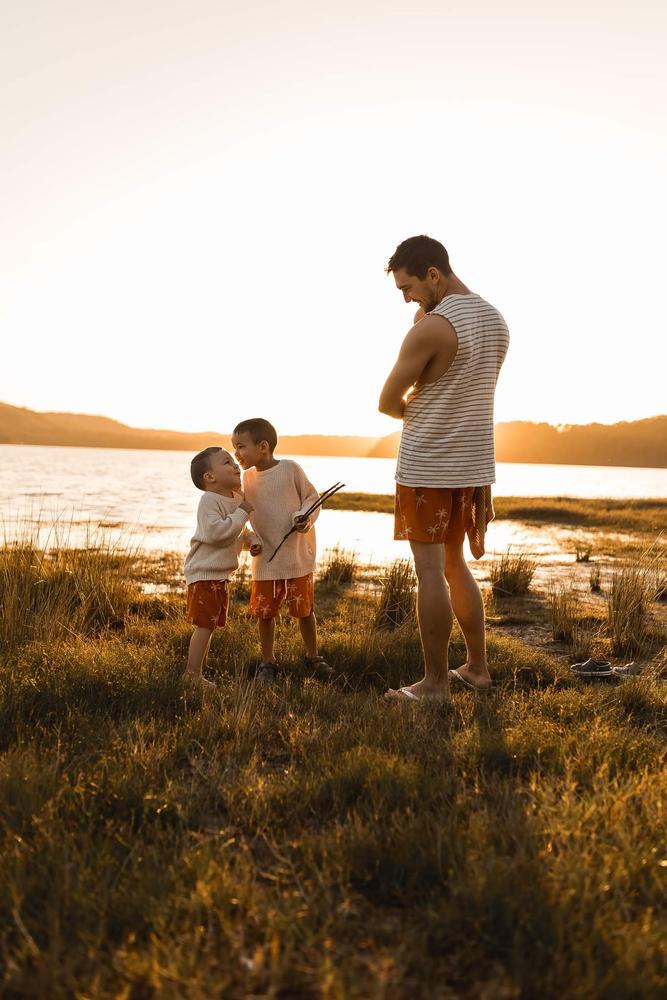 Father/Son Palm Desert Swim Shorts Combo - Customer Photo From Judy