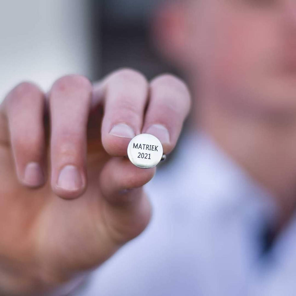 CAS102458 - Personalized Cuff Links, Stainless Steel, 15x19mm - Customer Photo From Elize R.
