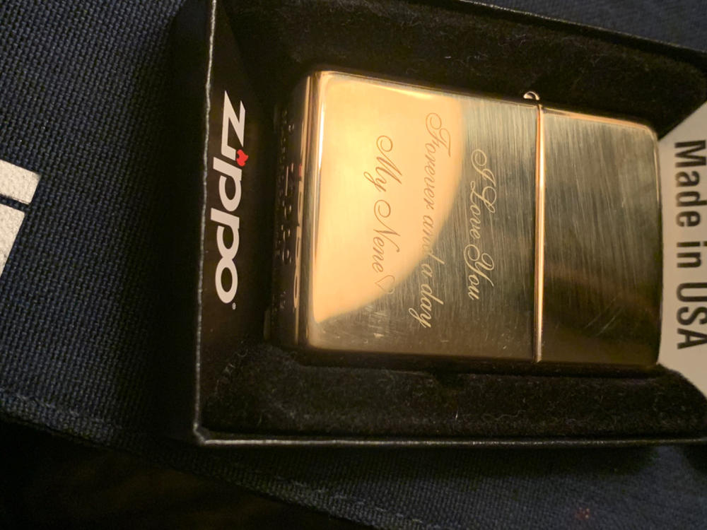 Gold Venetian SLIM Official Zippo© Lighter - Vintage Style Silver Zippo© -  Bridesmaids & Groomsman Gift with Custom Monogram Engraving