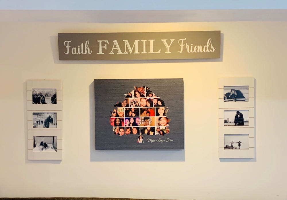 Family Tree Photo Collage Custom Canvas Print 365Canvas