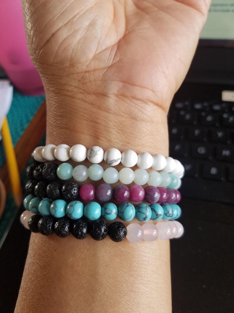 Turquoise Solace Diffuser Bracelet - Customer Photo From Arlene Santiago