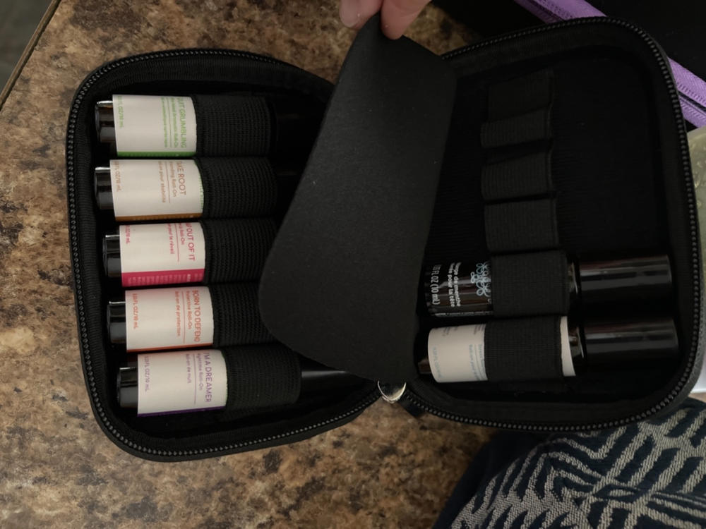 Roller Bottle Carrying Case for Essential Oils - Portable Hard Shell Travel Case - Customer Photo From Brooke Burton