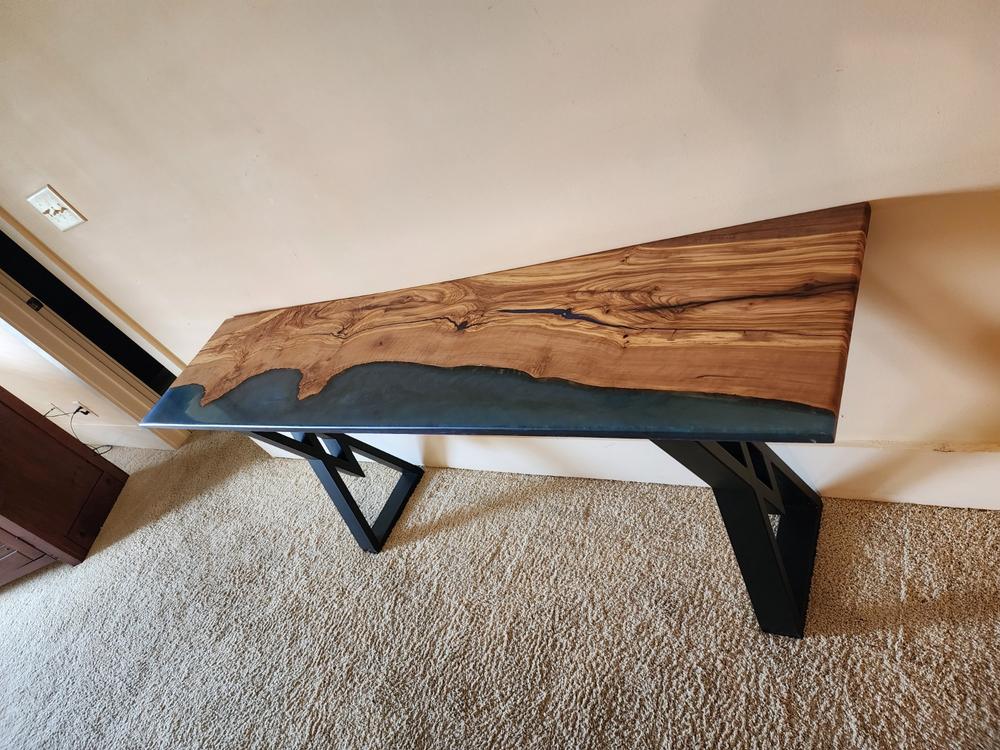 Diamond Shaped Console Table Legs - 1 Pair - Customer Photo From Mark Harris