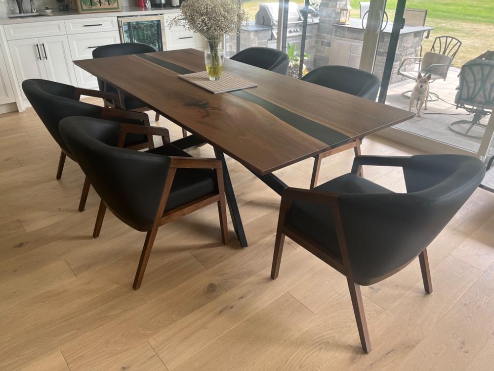 Rectangular Spider Shaped Dining Table Legs - Heavy Tube - Customer Photo From Karl Beer