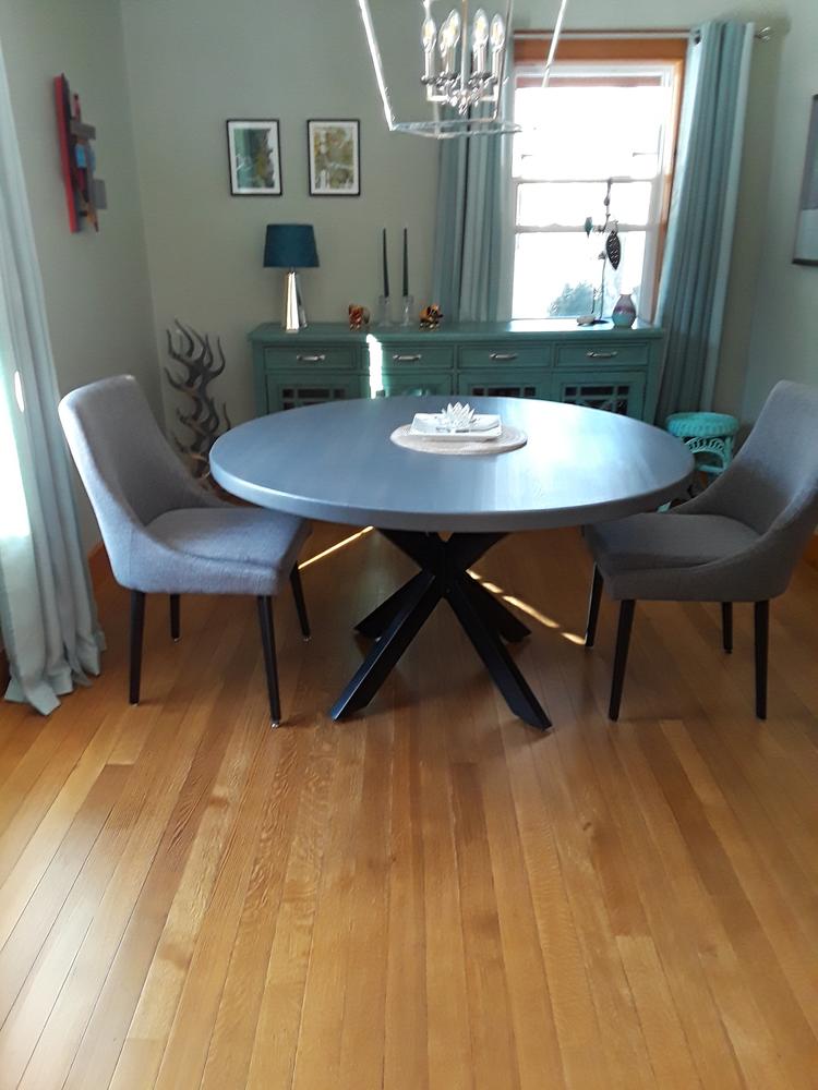 Spider Shaped Dining Table Legs - Heavy Tube - Customer Photo From Len P.