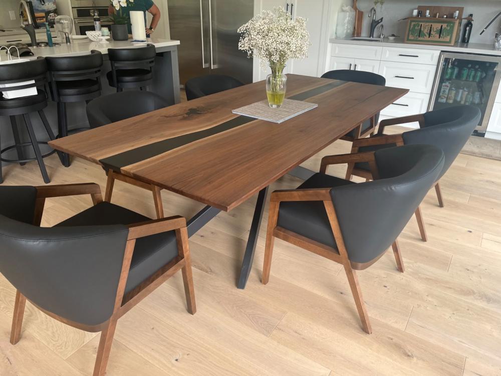 Rectangular Spider Shaped Dining Table Legs - Heavy Tube - Customer Photo From Karl Beer