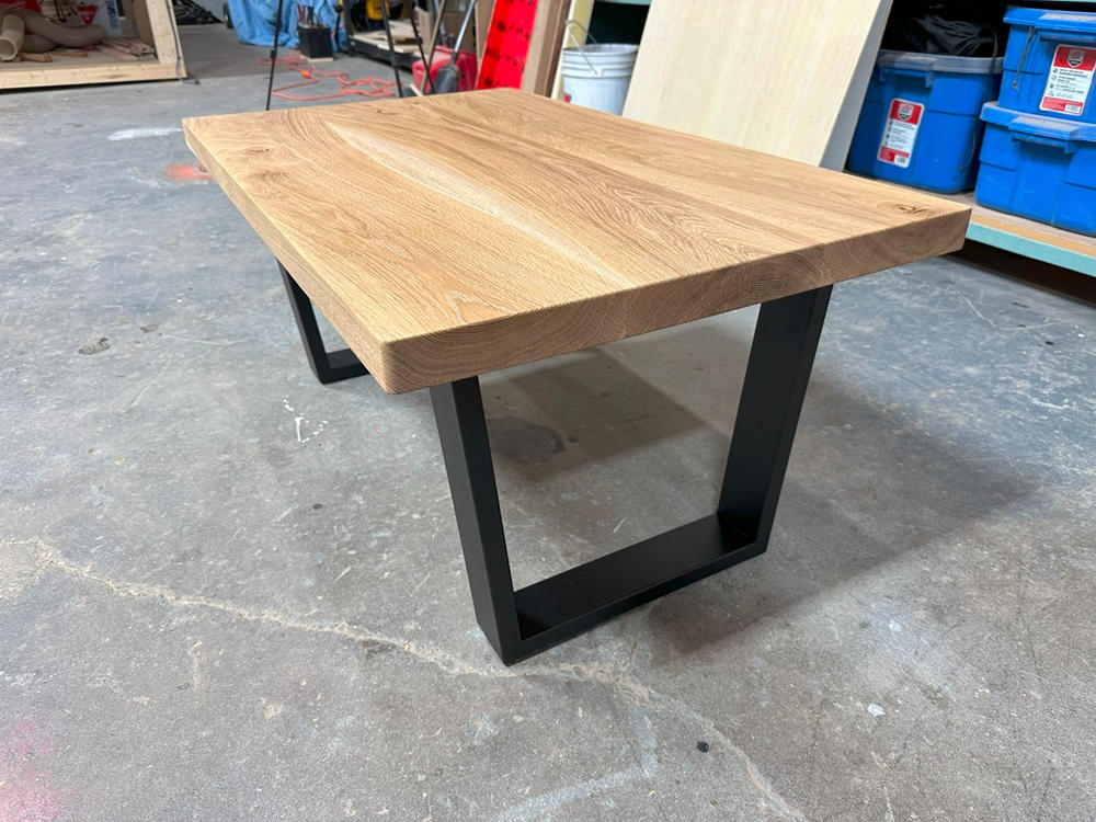 16" Inverted Trapezium Shaped Coffee Table Legs - Pair - Customer Photo From Taitlin Studio