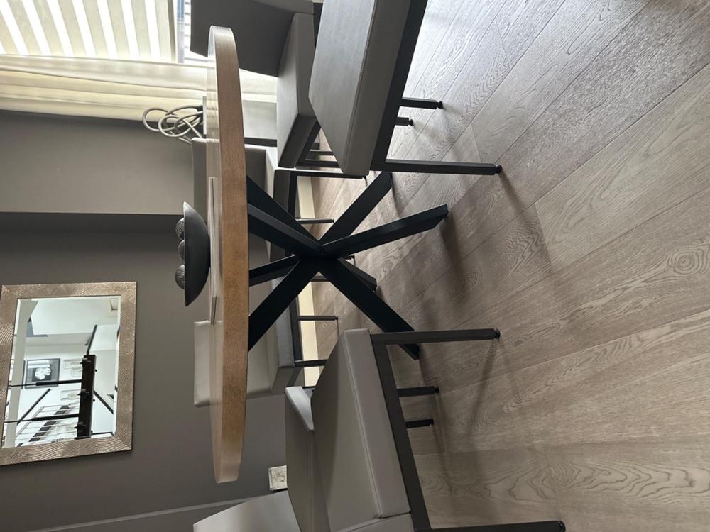 Round Spider Shaped Dining Table Legs - Heavy Tube - Customer Photo From Nancy Olson