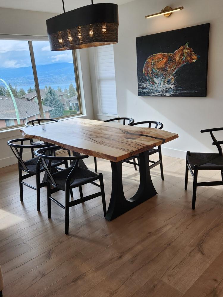 H28" x W28" Stylish U Dining Table Legs - Pair - Customer Photo From Gavin Pfeifer