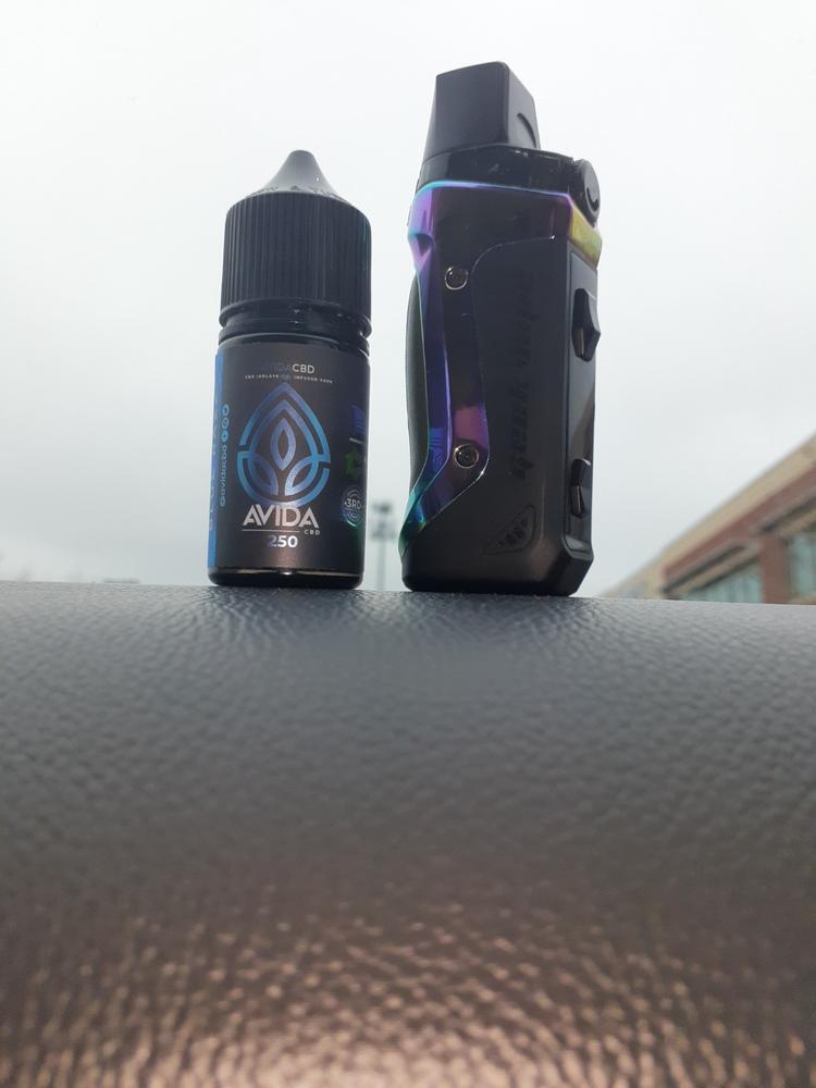 Blue Razz - CBD Vape Juice - Customer Photo From Deleisha N