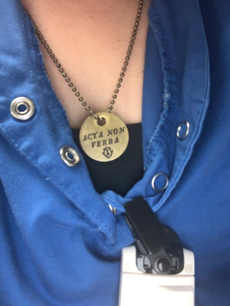 "DEEDS NOT WORDS" - Customer Photo From Tessa Holcombe