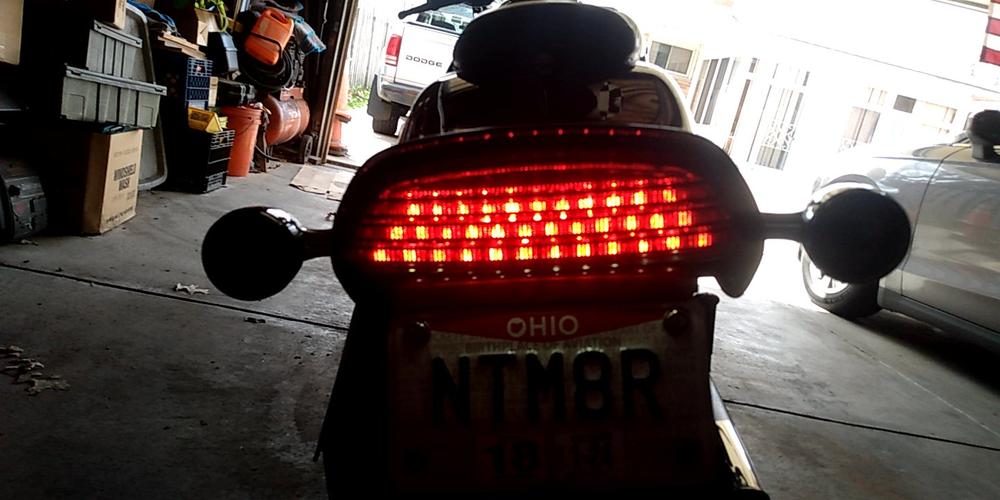 Eagle Lights Bobtail Tri-Bar LED Tail Light For Harley Davidson '06 -