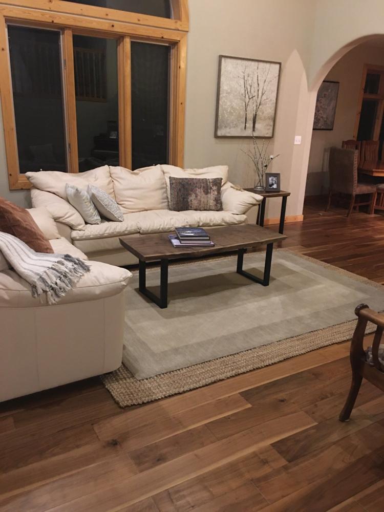 Live Edge Solid Walnut Coffee Table - Customer Photo From Robert Stevenson