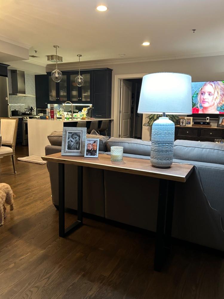 Live Edge Walnut Sofa Table - Customer Photo From Lori Carlo