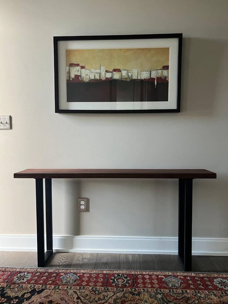 Solid Wood Narrow Console Table - Customer Photo From Sherman Levitt