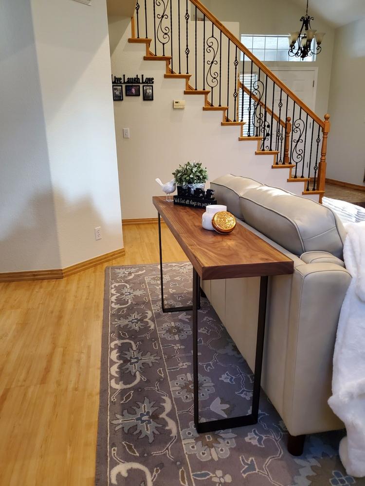 Solid Black Walnut Narrow Console Table - Customer Photo From Larisa Vorozhko