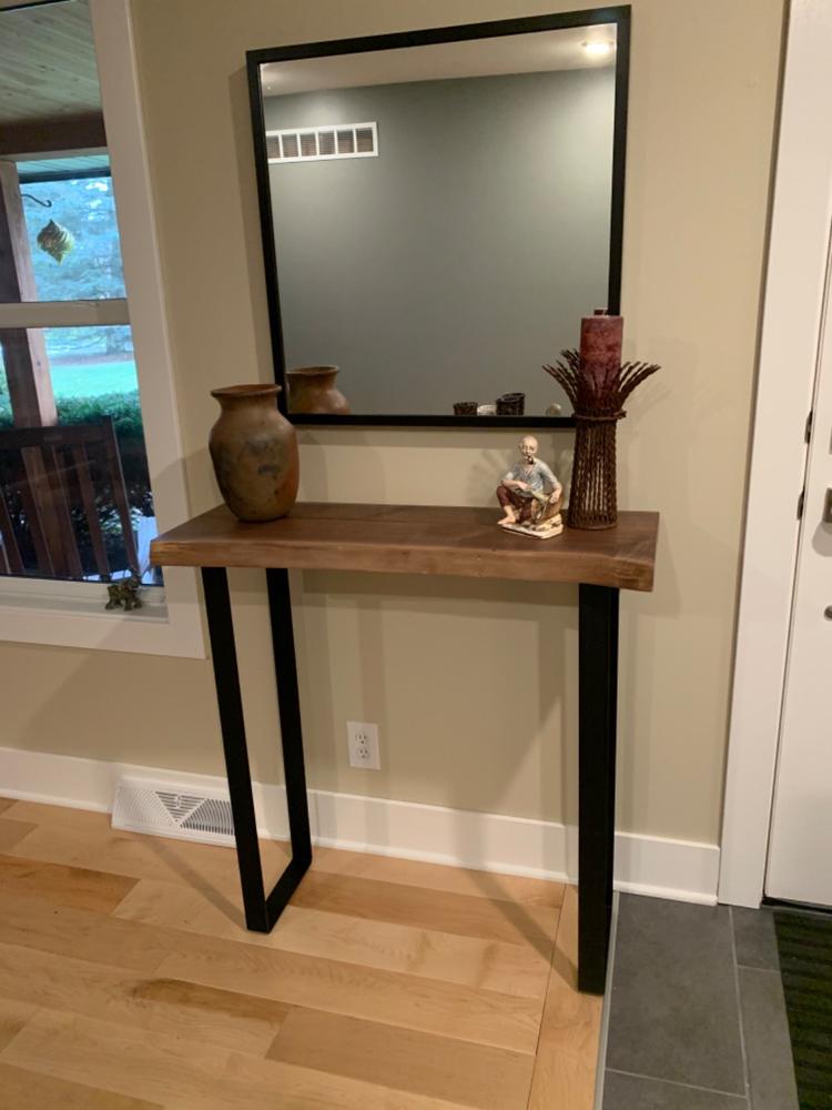Solid Black Walnut Narrow Console Table - Customer Photo From Nancy Wolf
