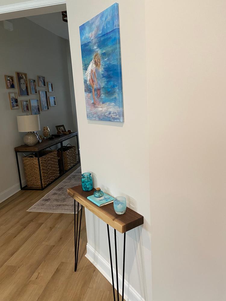 Wall mounted Narrow Console Table - Customer Photo From Kai Schuler