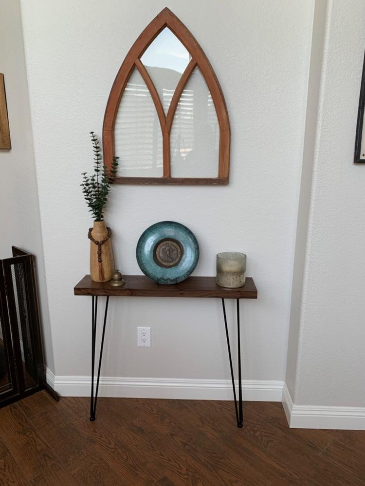 Wall mounted Narrow Console Table - Customer Photo From Allison Kelly
