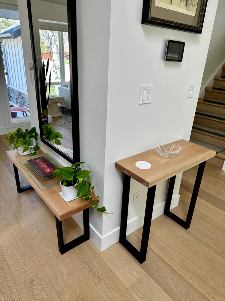 Solid Maple Narrow Console Table - Customer Photo From Ellen Mass
