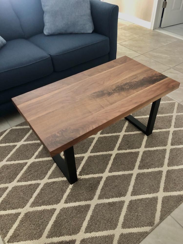 Customizable Solid Walnut Coffee Table - Customer Photo From Zbigniew Pracon