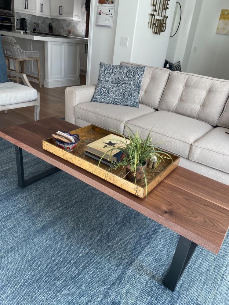 Customizable Solid Walnut Coffee Table - Customer Photo From Lauren Zielinski