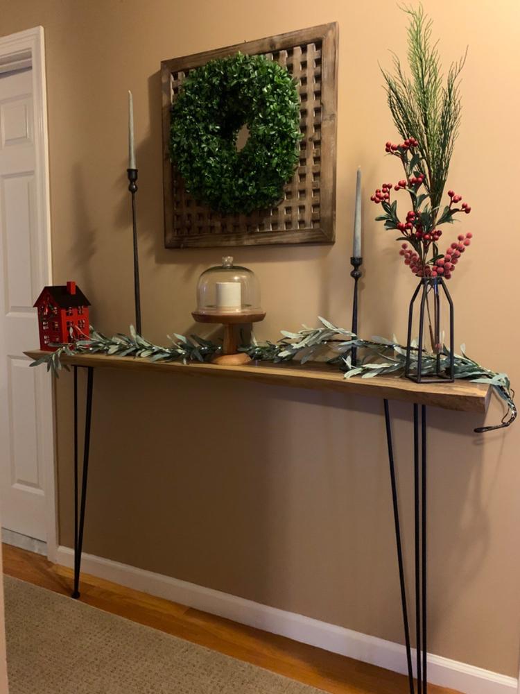 36 inches tall (counter height) - Customer Photo From Lori Morway