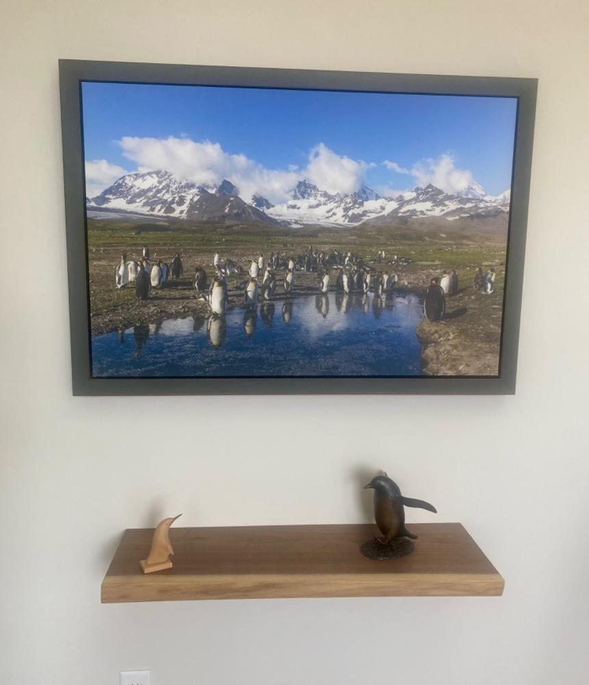 Live Edge Walnut Floating Shelf - Customer Photo From John Breese